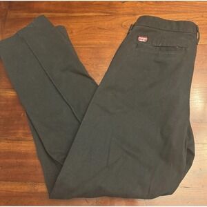 Men's Genuine Wrangler Workwear Relaxed Fit Work Pants W32 L32 Black